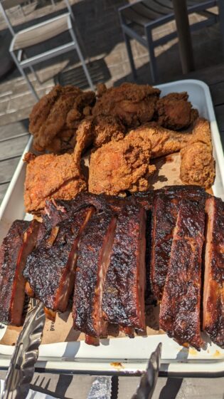 ribs and chicken