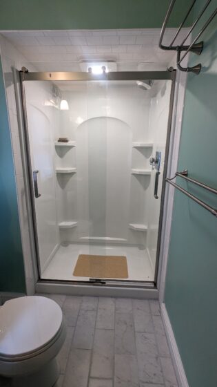 new shower