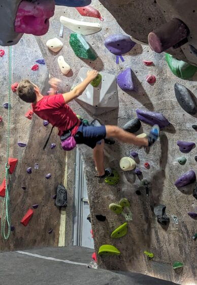 Andy Rock Climbing