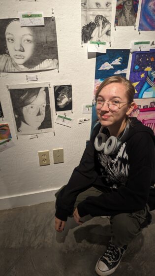 eva and her artwork