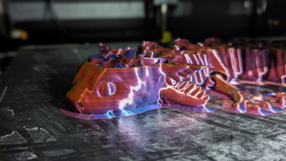 Multicolor 3D Printed Segmented Axolotl 