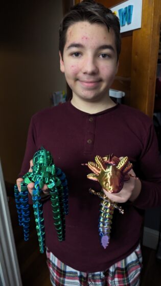 Andy and 3D Prints