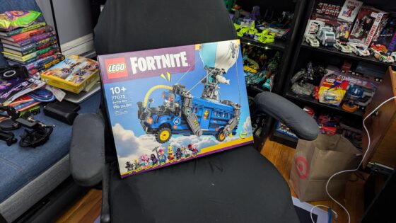 The LEGO Fortnite Battle Bus