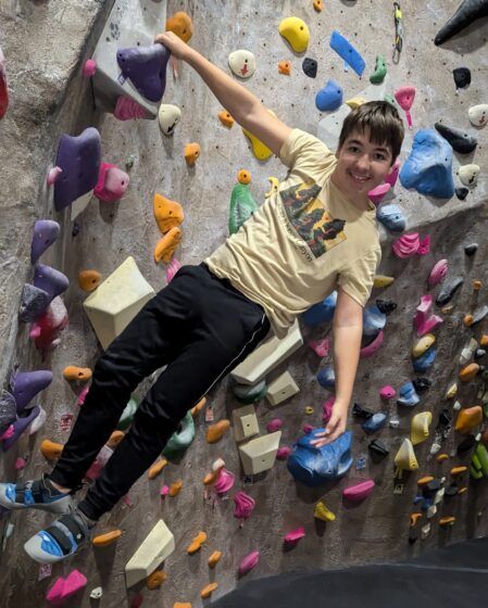 rock climbing