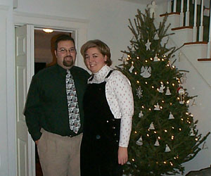 Allison and I by the Christmas Tree