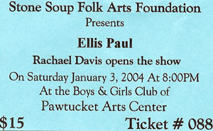 Ticket to See Ellis Paul at Stone Soup