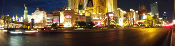 Panorama of New York New York during BlogWorld 2010 Vegas Photowalk