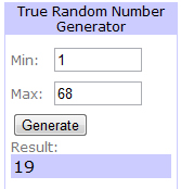 Random.Org Winner Number