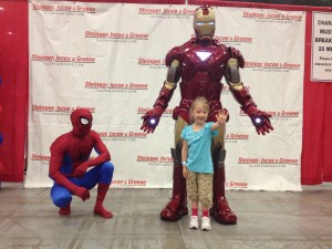 Meeting Iron Man and Spider-Man