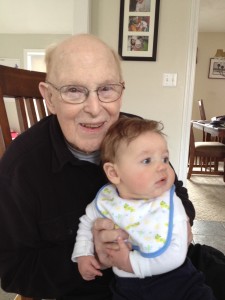 Andrew with Great-Grandpa