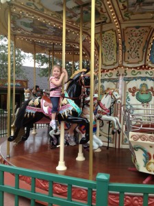 On the Carousel in Downtown Disney