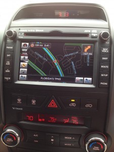 The Kia Sorento EX Navigation system