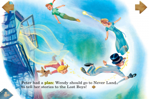 Image from the Peter Pan Classic Storybook App from Disney