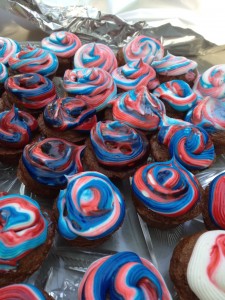 Memorial Day Cupcakes.