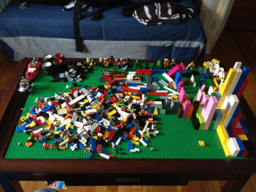 Organize this pile of Bricks. Yikes.