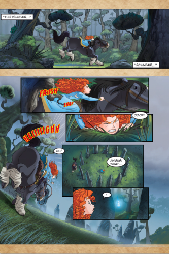 A page from the Brave Interactive Comic Book