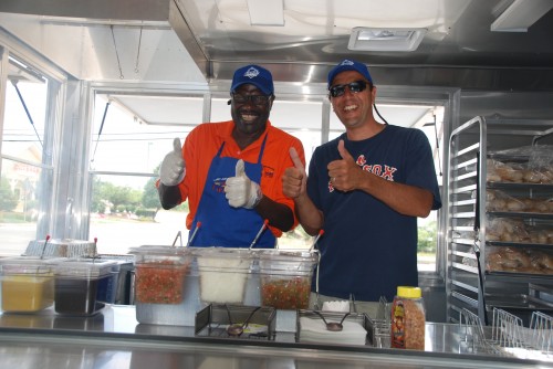 Larry Joe with The Hot Dog Man Rob Merlino