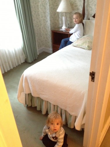 Eva's room at the Roger Smith Hotel.