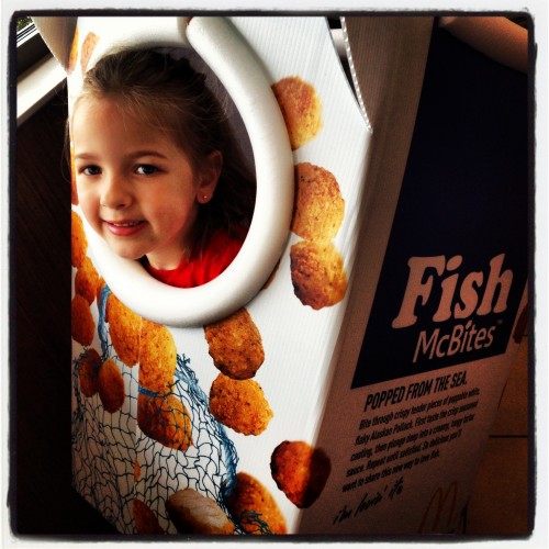 Playing in the Fish McBites Box