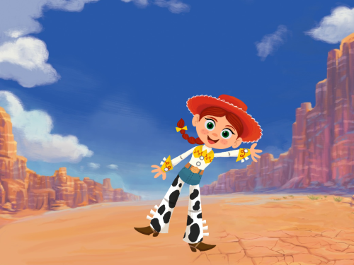 Jessie in the Story Theater App