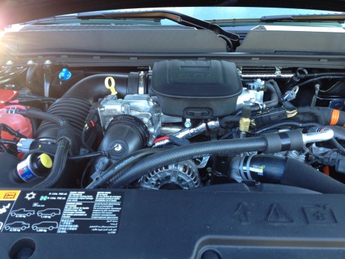 Under the hood of the GMC Sierra Denali