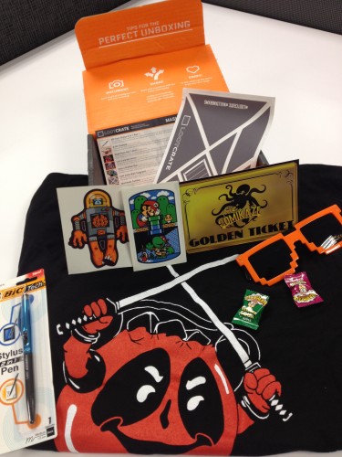 Loot Crate items from the MASHUP Crate