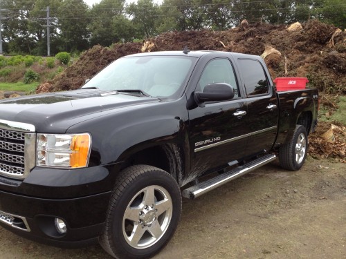 Dropping off some leaves with the GMC Sierra Denali