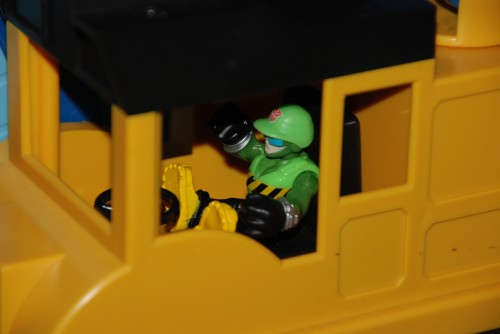 The Driver's Seat is big enough for an action figure of your choosing.
