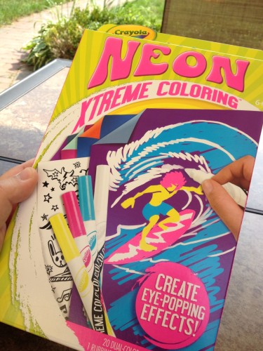 A Package of Crayola Neon Extreme Coloring