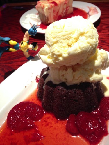 Wolverine likes the Gooey Chocolate Brownie Cake