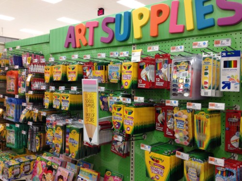 The Crayola Section at Target
