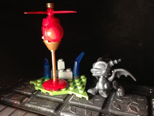Sliver Spyro and the Arkeyan Defense Drone
