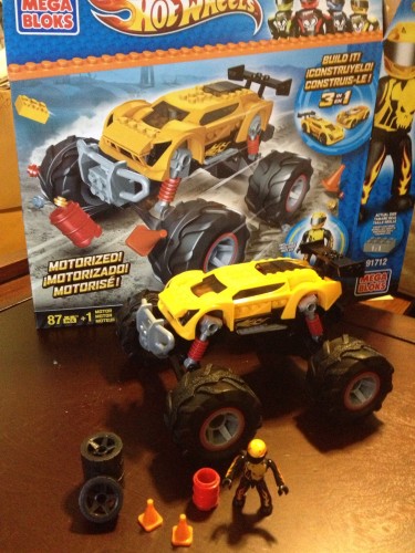 The full Monster Truck set, add any Hot Wheels MEGA Bloks car to this motorized chassis.