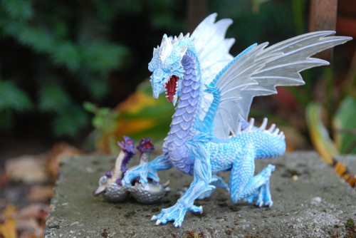Ice Dragon and Hatchlings