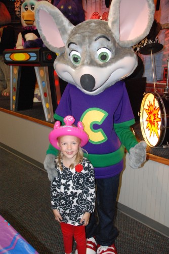 Photo with Chuck E. Cheese