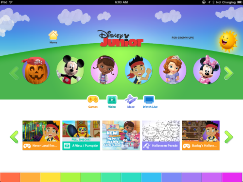 Disney Junior Site Redesign