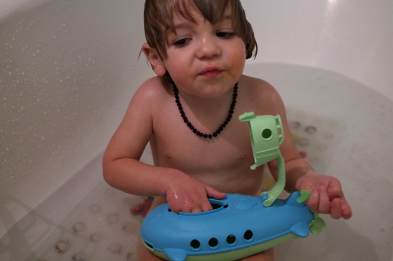 Having fun with the Green Toys Submarine