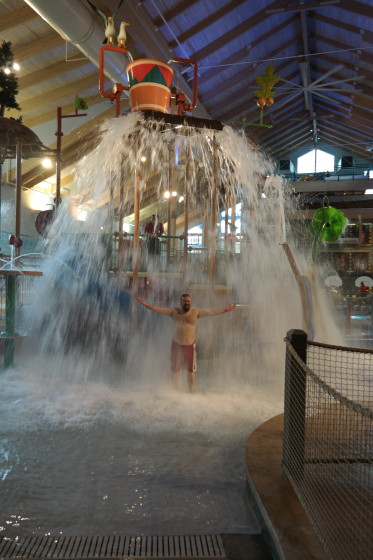 Tipping Bucket at Great Wolf Lodge New England
