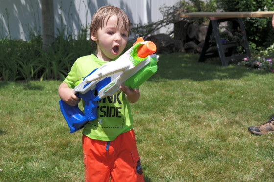Andrew Can't Wait till he can use the NERF Super Soaker Tri Strike Crossbow