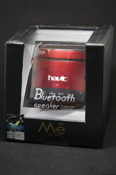 HAVIT® HV-SK452BT Wireless Mini Portable Stereo Bluetooth Speaker in package.