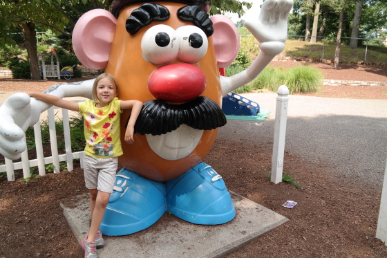 Eva with Mr. Potato Head