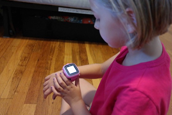 Eva with the VTech Kidizoom Smartwatch