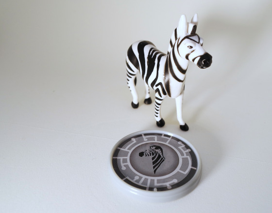 Zebra with Creature Power Disc