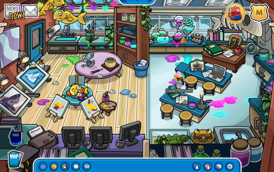 Club Penguin Classroom Cleanup