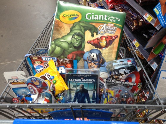 My Captain America Supplies - #HeroesEatMMs #CBias #CollectiveBias #Shop