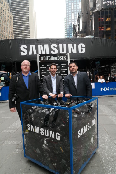 Ditch Box and Samsung Executives Jay Kelbley, Ron Gazzola, Jose Hernandez