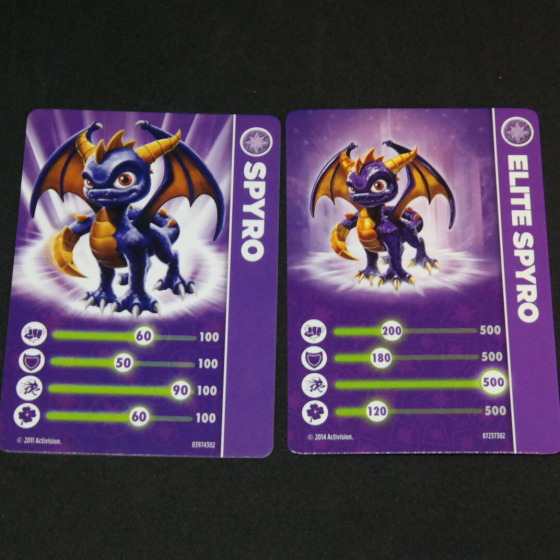 Comparing Spyro Cards