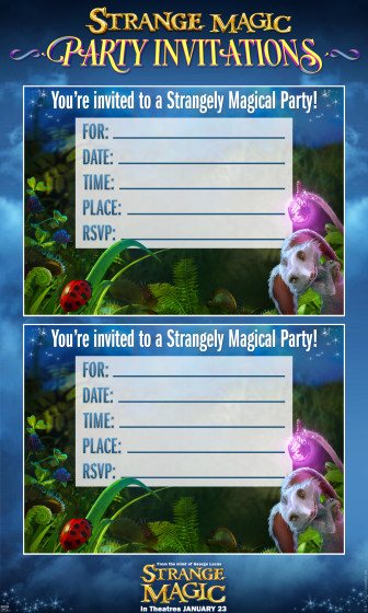 Strange Magic Party Invitations