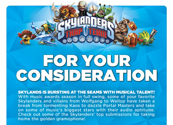 Skylanders Music For Your Consideration
