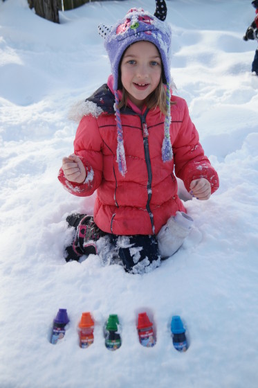 Playing with the Mini Sno-Markers